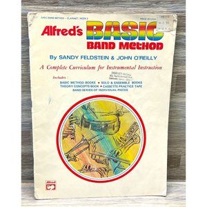Alfred's Basic Band Method Instrumental Instruction 1978 Music Song Book